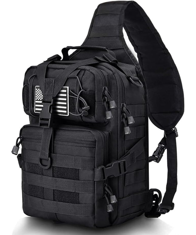 HAOMUK Tactical Sling Bag Pack Military Rover Shoulder Sling Backpack EDC Molle Assault Range Bag