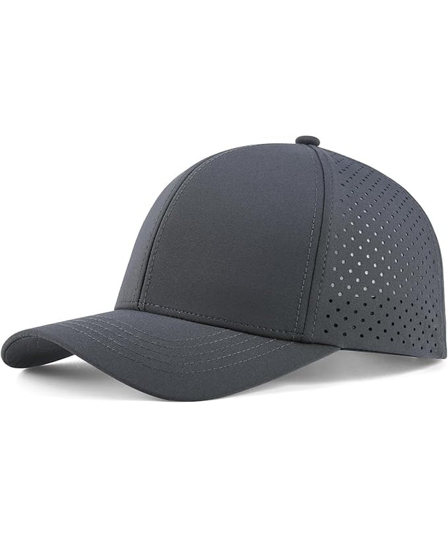 VOBOOM Men Quick Dry Baseball Cap Laser Cut Mesh Ball Curved Brim Snapback Hat