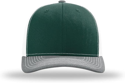 Richardson 112 Trucker Hat - Premium Adjustable Snapback Hat - Structured Six Panel Richardson Blank Caps