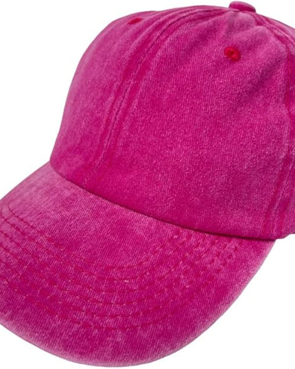 Roytrense Unisex 100% Cotton Washed Low Profile Dad Hat - Adjustable Baseball Cap for Outdoor Activities