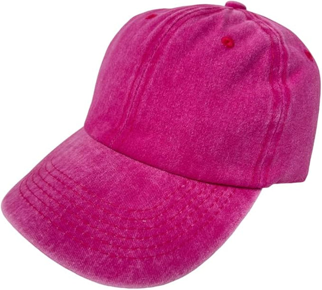 Roytrense Unisex 100% Cotton Washed Low Profile Dad Hat - Adjustable Baseball Cap for Outdoor Activities