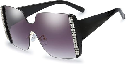 The Fresh Women's Oversized Square Jackie O Cat Eye Hybrid Butterfly Fashion Sunglasses - Exquisite Packaging