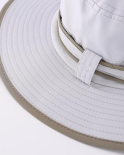 Home Prefer UPF50 Mens Sun Hat with Neck Flap Quick Dry UV Protection Cap Womens Wide Brim Fishing Hat Neck Flap Beach Garden
