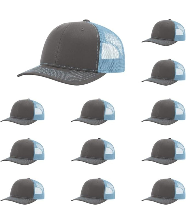 Richardson 112 Classic Six-Panel Adjustable Snapback Trucker Cap | Bulk Packs Available