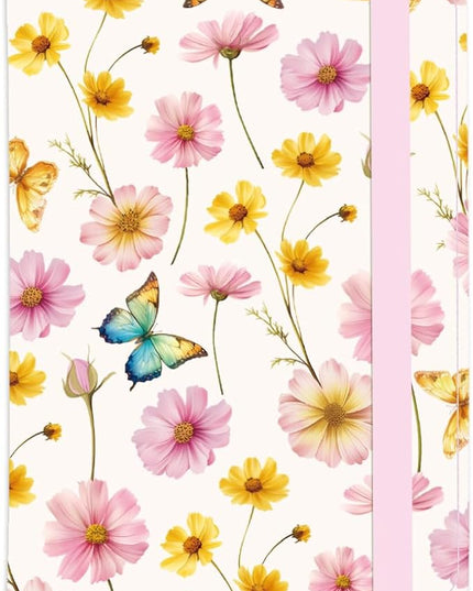 Sweet Daisy Leather Passport Holder Cover Butterfly Travel Wallet Passport Case with Credit Card Slots for Women Men Travelling Essentials for Flying