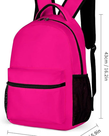 Fashion Fuchsia Backpack Lightweight Large Capacity Laptop Daybag for Travel Work