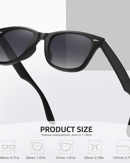 MEETSUN Polarized Sunglasses for Women Men Classic Retro Square Frame Driving Sun Glasses UV Protection