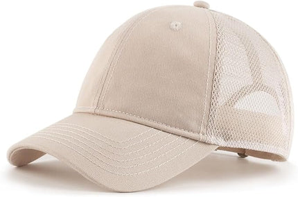 Zylioo XL XXL Oversize Baseball Cap, 100% Cotton Adjustable Dad Hat for Big Heads 23.5"-25.5", Soft Crown Large Size Cap