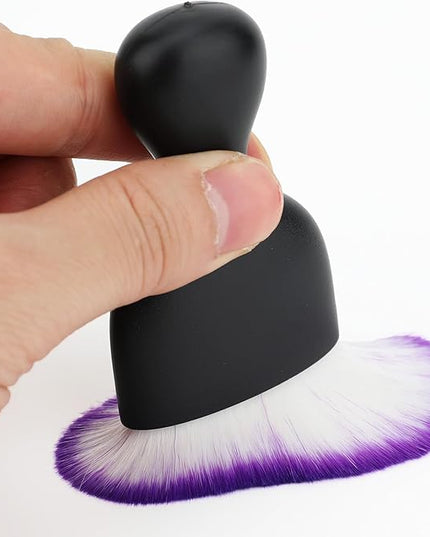 Car Detailing Brush, Soft Bristle Cleaning Brush, Scratch-Free Auto Duster Tool for Dashboard, Air Vents, Leather & Interior Cleaning (Black&Purple)