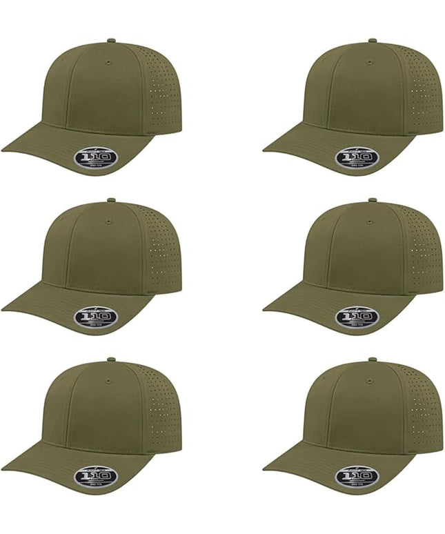 Cap America i8533 Flexfit 110 Perforated Performance Snapback Mid Profile 6-Panel Cap w/UV Guard & Adjustable Snapback