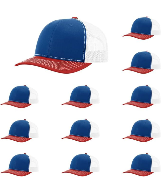 Richardson 112 Classic Six-Panel Adjustable Snapback Trucker Cap | Bulk Packs Available