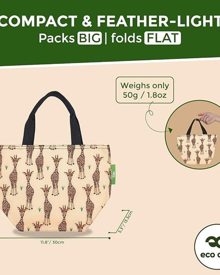 ECO CHIC Insulated Lunch Bag - Waterproof, Reusable Office Lunch Tote Bag for Women & Men - Durable Cooler in Cute Colorful Designs - Ideal for daily lunching