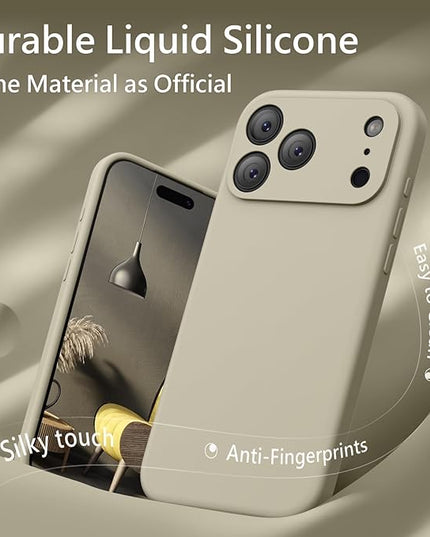 FireNova Magnetic for iPhone 17 Pro Case, Compatible with MagSafe, [Integrated Silicone Camera Control Button] [Camera Protection] Anti-Scratch Microfiber Lining Phone Case, 6.3", Khaki