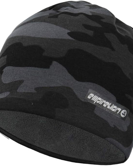 EMPIRELION Softshell Winter Fleece Lined Beanie Hats, 9" Running Skull Cap Thermal Tactical Watch Cap Men Women