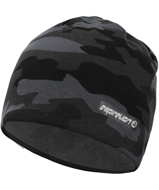 EMPIRELION Softshell Winter Fleece Lined Beanie Hats, 9" Running Skull Cap Thermal Tactical Watch Cap Men Women