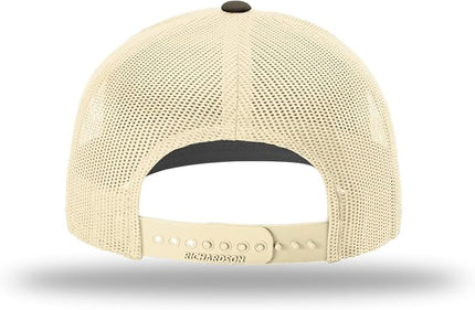 Richardson 112 Trucker Hat - Premium Adjustable Snapback Hat - Structured Six Panel Richardson Blank Caps