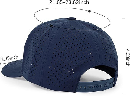 kozinu Quick Dry Baseball Cap Curved Brim Snapback Hat Laser Cut Mesh Ball Cap Golf Ball Cap for Men Women