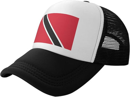 Cute Flag Baseball Cap for Men Women Mesh Trucker Hat Adjustable Patriotic Snapback Baseball Hat for Sports Running