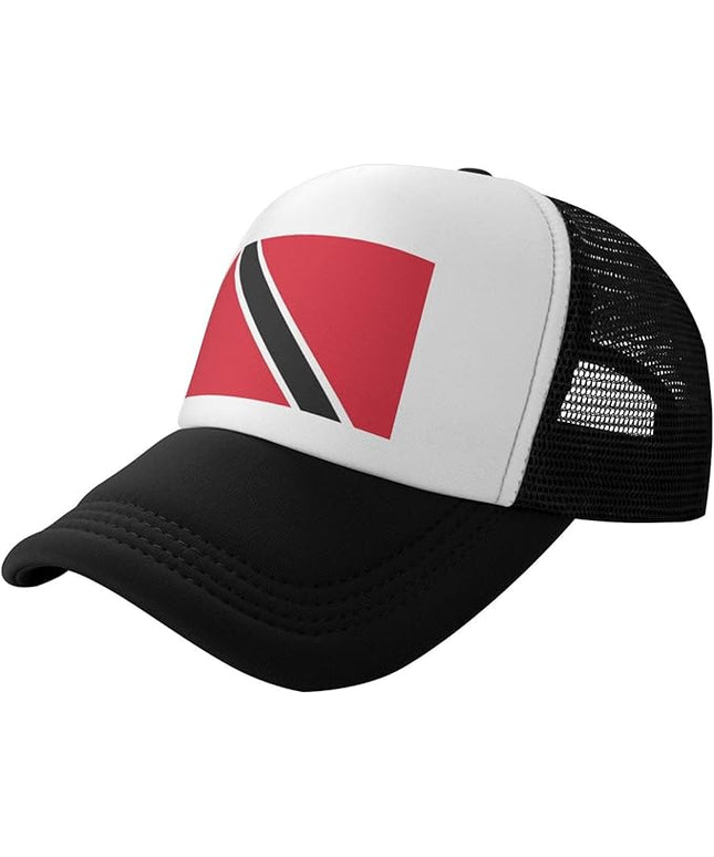 Cute Flag Baseball Cap for Men Women Mesh Trucker Hat Adjustable Patriotic Snapback Baseball Hat for Sports Running