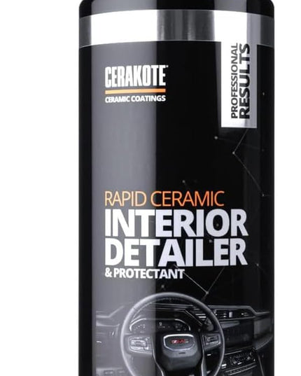 CERAKOTE Rapid Ceramic Interior Detailer and Protectant (14 fl oz.) – Quick and Easy – Multi-Surface Safe – Interior Car Cleaner Spray – Dry to the Touch – Clean and Protect Your Car, Truck, or SUV