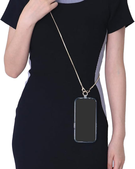 Snake Chain Phone Strap Universal phone lanyard phone strap connector (Snake-Chain（Light gold） F5)