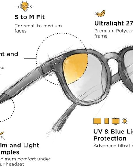 Horus X • Blue Light Glasses Men Women | Blue Light Blocking Glasses for Screen Anti-Fatigue & Eye Migraine | Urban V3