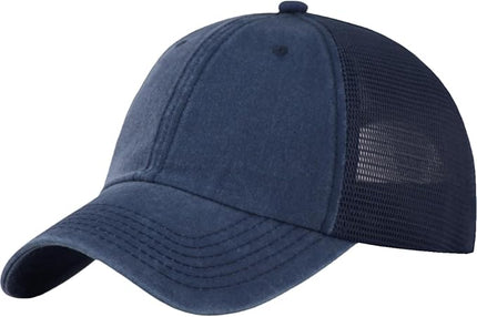 Comfy Vintage Trucker Baseball Hat- M/L/XL/XXL Women Men Unstructured Washed Dad Cap | Snapback | Soft Crown | Soft Mesh