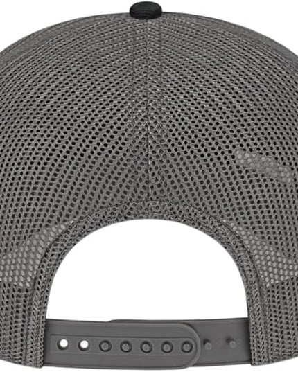 Cap America i3039 Classic 5 Panel Mid Profile Structured Trucker Mesh Back Cap w/ & Adjustable Snapback