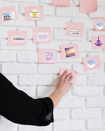 Vision Board Stickers for Women - 50Pcs Self Care Planner Stickers, Positive Affirmations Stickers for Journal, Healing Journey Vision Board Supplies Kit, Relaxation Themed
