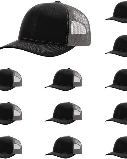 Richardson 112 Classic Six-Panel Adjustable Snapback Trucker Cap | Bulk Packs Available