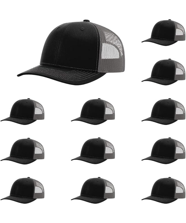 Richardson 112 Classic Six-Panel Adjustable Snapback Trucker Cap | Bulk Packs Available