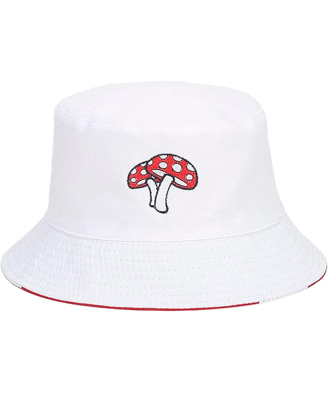 Mashiaoyi Unisex Print Double-Side-Wear Reversible Bucket Hat
