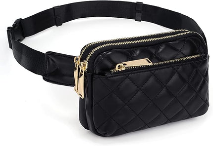 UTO Fanny Pack for Women Crossbody Trendy Fashion Belt Purse Chest Waist Hip Bumbag for Outdoor Shopping Travel Hiking