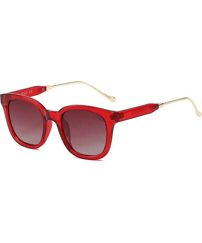 SOJOS Classic Square Polarized Sunglasses Womens Mens Retro Trendy UV400 Sunnies SJ2050