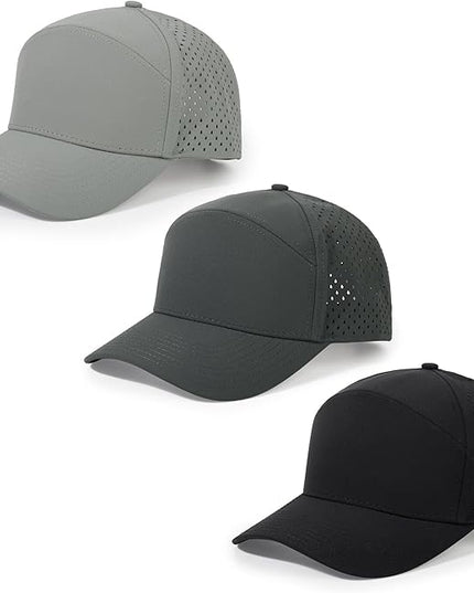 HH HOFNEN Quick Dry Baseball Cap Mesh Snapback Hat Sun and Rain Protection Structured Golf Trucker Hats for Men Women