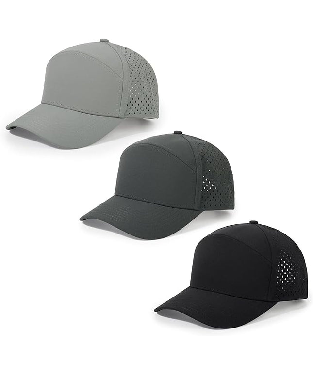 HH HOFNEN Quick Dry Baseball Cap Mesh Snapback Hat Sun and Rain Protection Structured Golf Trucker Hats for Men Women