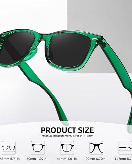 MEETSUN Polarized Sunglasses for Women Men Classic Retro Square Frame Driving Sun Glasses UV Protection
