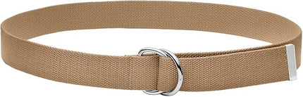 Falari Canvas Web Belt Metal Double D Ring Buckle for Men Women Casual Cloth Military Style Belt 1 1/2" Wide
