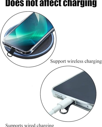 Fannoday Phone Tether Tab, 4 Pcs Universal Phone Lanyard Tab Used with Crossbody Strap, for Cell Phone Cases