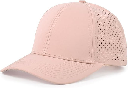 kozinu Quick Dry Baseball Cap Curved Brim Snapback Hat Laser Cut Mesh Ball Cap Golf Ball Cap for Men Women