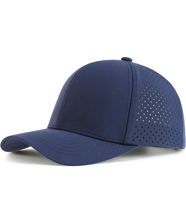 VOBOOM Men Quick Dry Baseball Cap Laser Cut Mesh Ball Curved Brim Snapback Hat