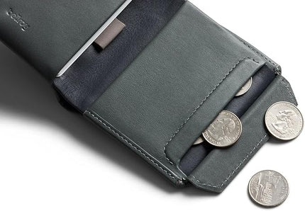 Bellroy Coin Wallet (Slim Coin Wallet, Bifold Leather Design, Holds 4-8 Cards, Magnetic Closure Coin Pouch)