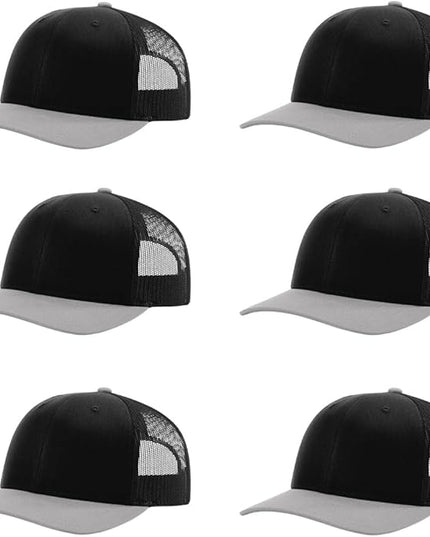 Richardson 112 Classic Six-Panel Adjustable Snapback Trucker Cap | Bulk Packs Available