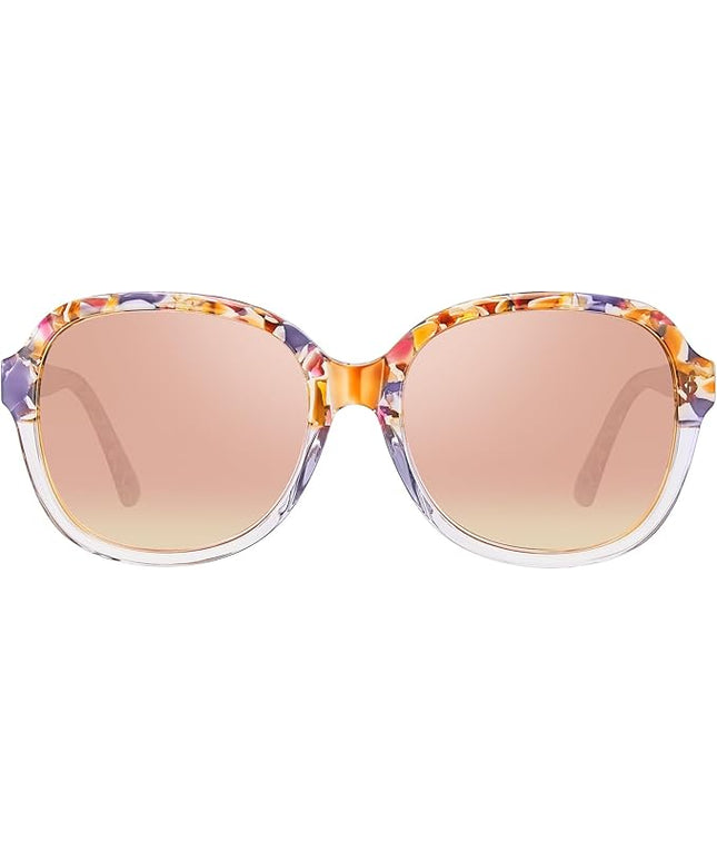 CARFIA Acetate Oversized Square Polarized Sunglasses for Women UV Protection Retro Trendy Big Shades
