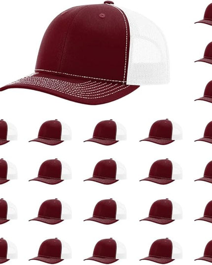 Richardson 112 Classic Six-Panel Adjustable Snapback Trucker Cap | Bulk Packs Available