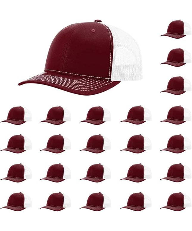 Richardson 112 Classic Six-Panel Adjustable Snapback Trucker Cap | Bulk Packs Available
