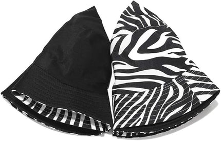 Malaxlx Unisex Bucket Hat Beach Sun Hat Aesthetic Fishing Hat for Men Women Teens, Reversible Double-Side-Wear