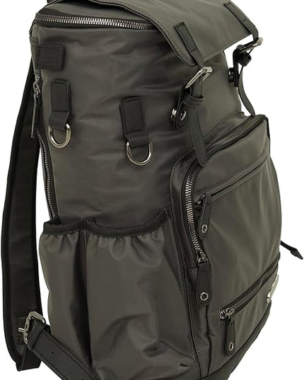 Grand Prix Deluxe Equestrian Backpack, Durable Water-Repellent Riding Gear Bag with Boot Compartment and Organizer Pockets, Dark Gray