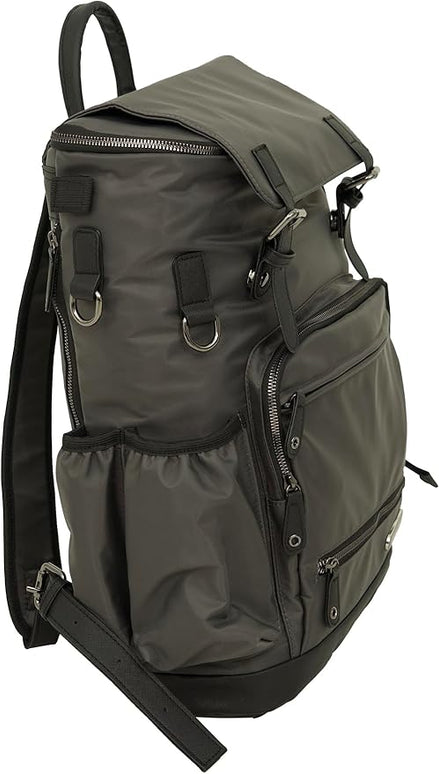 Grand Prix Deluxe Equestrian Backpack, Durable Water-Repellent Riding Gear Bag with Boot Compartment and Organizer Pockets, Dark Gray
