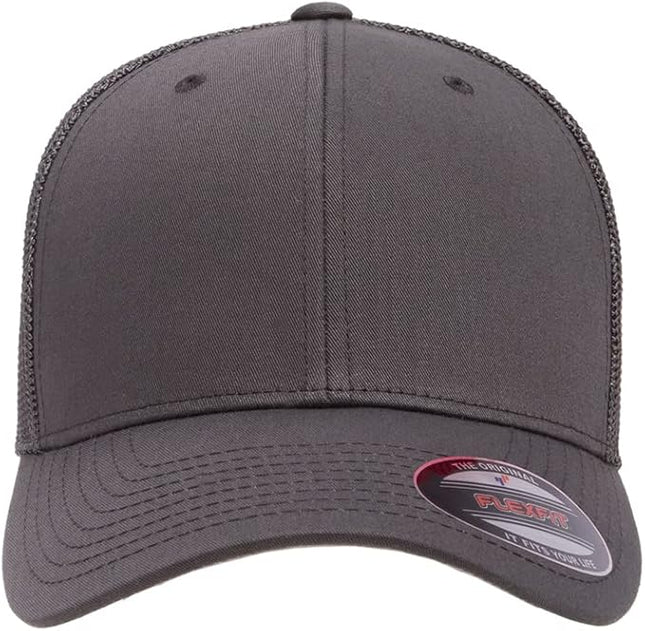 Flexfit 6511 Fitted Mid-Profile Stretchable Mesh Panels Trucker Cap | Bulk Pack Available